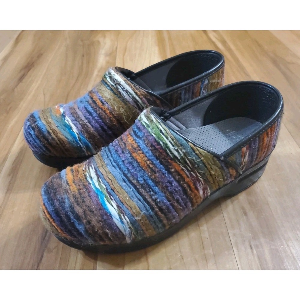 Dansko XP Yarn Womens Shoes Size 39 US 9 Multicolor Comfort Slip On Clogs